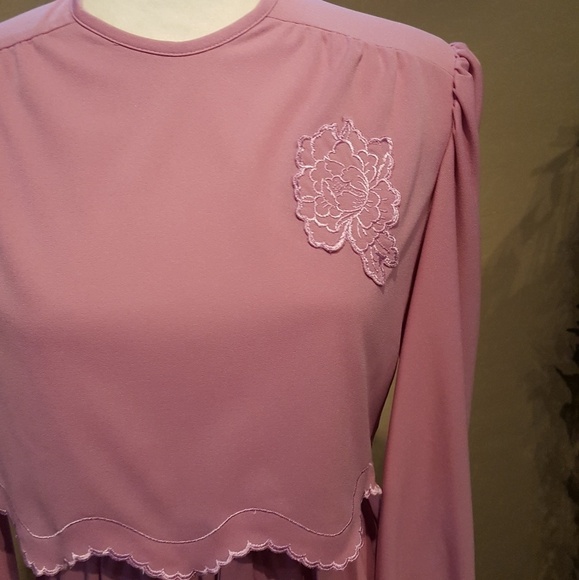 Vintage - Cathy Sue Dusty Rose Dress - Picture 7 of 8